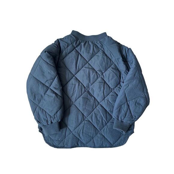 ZARA WATER-REPELLENT QUILTED BOMBER JACKET Black size 4-5 years Snaps - Picture 7 of 11